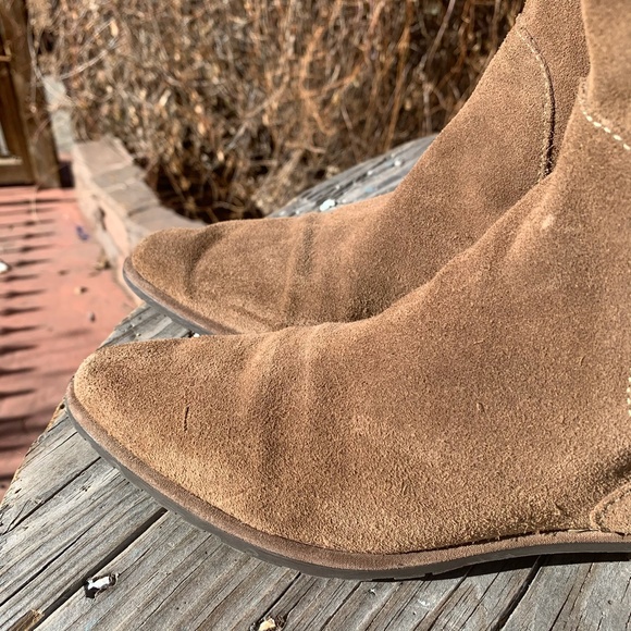 Zara Woman Suede Riding Boots Size EU 40 US 9 - Picture 3 of 16